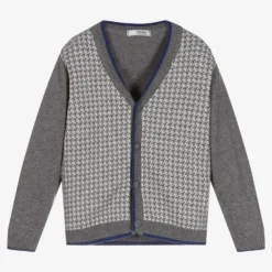 Dr. Kid Boys Grey Knitted Cardigan