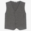 Dr. Kid Boys Grey Knitted Waistcoat