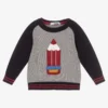 Dr. Kid Boys Grey Pencil Sweater