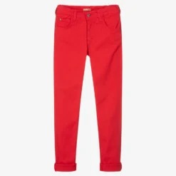 Dr. Kid Boys Red Cotton Trousers