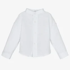 Dr. Kid Boys White Cotton & Linen Shirt -Outlet Little Gents Set Store dr kid boys white cotton linen shirt 495651 7800bb4c0501f4f3f2419e553e8a60a0480b8e50