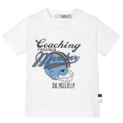 Dr. Kid Boys White Cotton T-Shirt