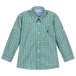 Dr. Kid Green & Blue Checked Shirt