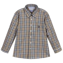 Dr. Kid Grey & Blue Checked Shirt