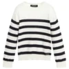 Dsquared2 Ivory Knitted Cotton Sweater