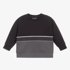 Emporio Armani Blue & Grey Logo Sweatshirt