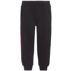 Emporio Armani Blue & Red Logo Tape Joggers