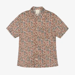 Emporio Armani Boys Beige Cotton Logo Shirt