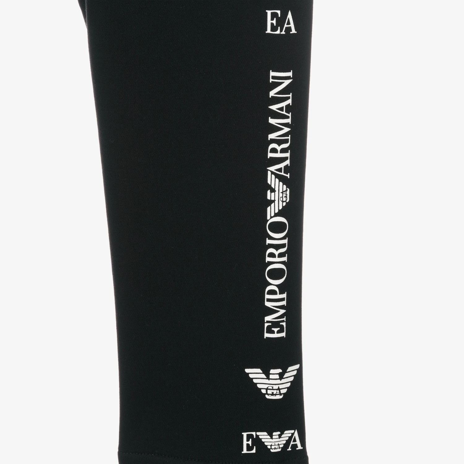 Emporio Armani Boys Black Logo Joggers 3 Emporio Armani Boys Black Logo Joggers - Image 3