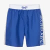 Emporio Armani Boys Blue & Beige Swim Shorts
