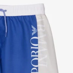 Emporio Armani Boys Blue & Beige Swim Shorts -Outlet Little Gents Set Store emporio armani boys blue beige swim shorts 430888 ab5f793757f755f38dfe775c873b995cb698a158