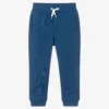 Emporio Armani Boys Blue Cotton Joggers