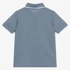 Emporio Armani Boys Blue Cotton Polo Shirt -Outlet Little Gents Set Store emporio armani boys blue cotton polo shirt 494049 a6cc5ecb0aa20b8120829909e4628acb8ec8350c
