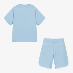 Emporio Armani Boys Blue Logo Cotton Shorts Set -Outlet Little Gents Set Store emporio armani boys blue logo cotton shorts set 499755 ffee0f4cb9baff408d7763595f450f84ec9e2862