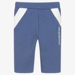 Emporio Armani Boys Blue Logo Tape Joggers