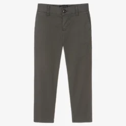 Emporio Armani Boys Grey Chino Trousers