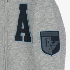 Emporio Armani Boys Grey Hooded Zip-Up Top -Outlet Little Gents Set Store emporio armani boys grey hooded zip up top 462607 02655f9204ac4aac369fc33f67d06bfd346deef6