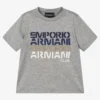 Emporio Armani Boys Grey Marl T-Shirt