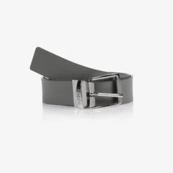 Emporio Armani Boys Grey & White Reversible Belt