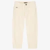 Emporio Armani Boys Ivory Cotton Denim Jeans