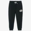 Emporio Armani Boys Navy Blue Logo Joggers