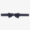 Emporio Armani Boys Navy Blue Silk Bow Tie