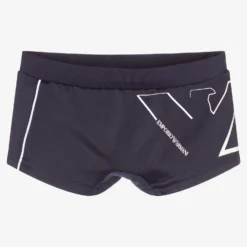 Emporio Armani Boys Navy Blue Swim Trunks