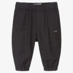 Emporio Armani Boys Navy Blue Wool Trousers