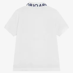 Emporio Armani Boys White Cotton Polo Shirt -Outlet Little Gents Set Store emporio armani boys white cotton polo shirt 494232 64b50dc80534e949a2ecd678f16d52b33f8ccd56