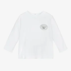 Emporio Armani Boys White Cotton Top