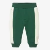 Emporio Armani Green & Ivory Cotton Joggers