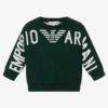Emporio Armani Green Knitted Logo Sweater
