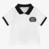 Emporio Armani White Cotton Logo Polo Shirt