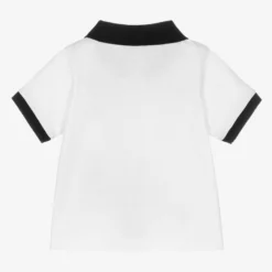 Emporio Armani White Cotton Logo Polo Shirt -Outlet Little Gents Set Store emporio armani white cotton logo polo shirt 431188 e3ea87e5b8cdc27003f46900aac27493e6c98cc8