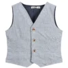 Everything Must Change Blue Striped Waistcoat