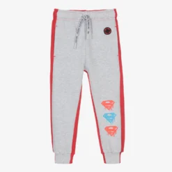 Fabric Flavours Red Cotton Superman Joggers