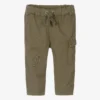 Falcotto By Naturino Boys Khaki Green Cotton Trousers