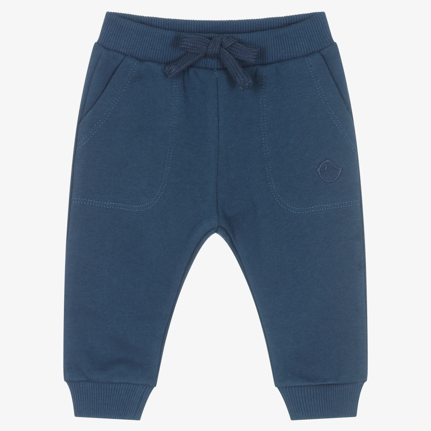 Falcotto By Naturino Boys Navy Blue Cotton Joggers 1 Falcotto By Naturino Boys Navy Blue Cotton Joggers