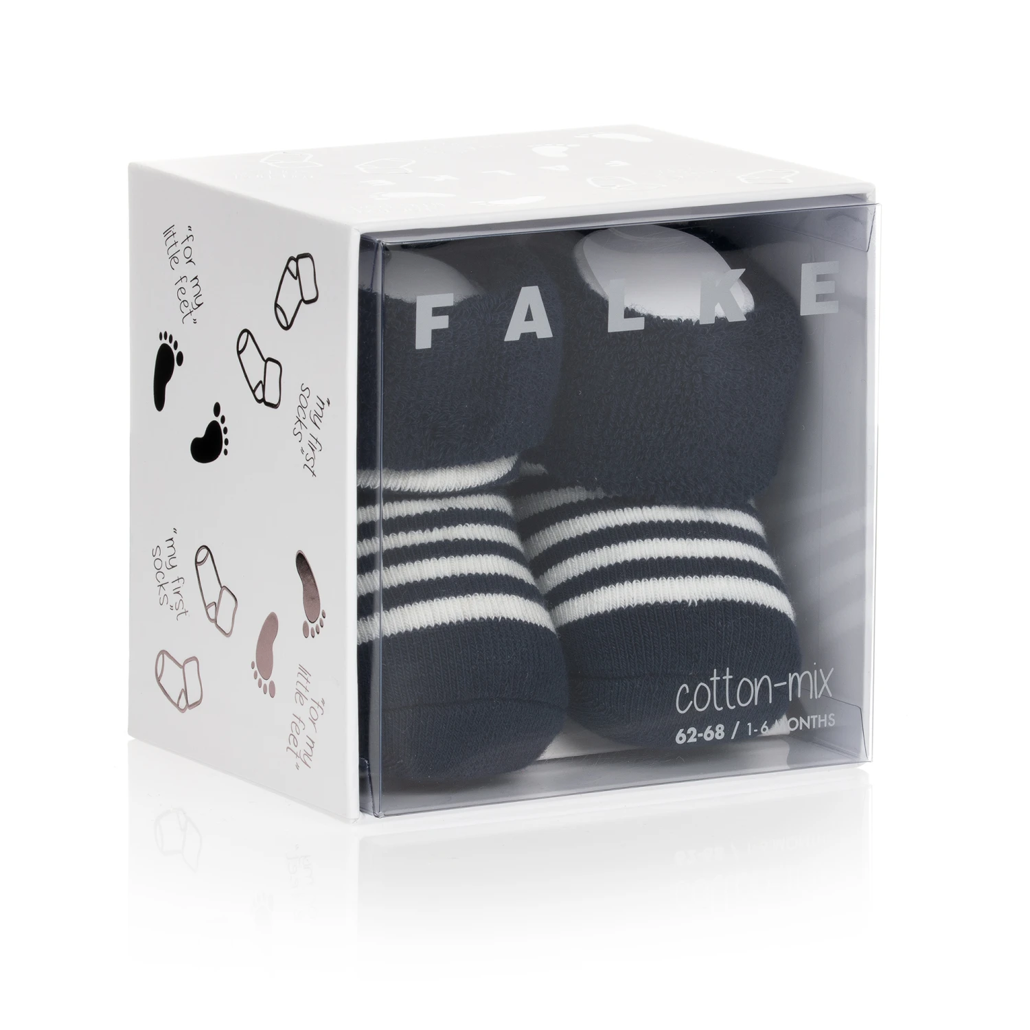 Falke Navy Blue Stripe Socks 2 Falke Navy Blue Stripe Socks - Image 2