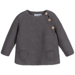 Fina Ejerique Grey Cotton Knit Sweater