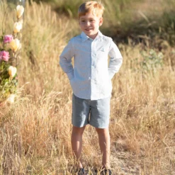 Foque Boys Blue Linen Shorts Set -Outlet Little Gents Set Store foque boys blue linen shorts set 499200 808dcc9befe458f29bbdcd4fa75d37d7aa48874e outfit