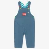 Frugi Blue Organic Cotton Bus Dungarees