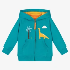 Frugi Blue Organic Cotton Hoodie