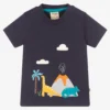 Frugi Boys Navy Blue Cotton T-Shirt