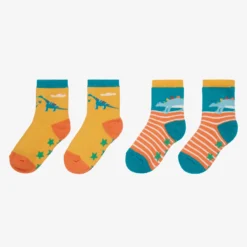 Frugi Yellow Dinosaur Socks (2 Pack) 5 Frugi Yellow Dinosaur Socks (2 Pack) -Outlet Little Gents Set Store frugi yellow dinosaur socks 2 pack 421487 d713e0864a35e2493b5a487603cb5bf14b7e6d90