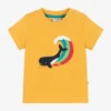 Frugi Yellow Organic Cotton Whale T-Shirt