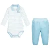 FS Baby Blue Cotton Trouser Set