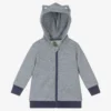 FS Baby Boys Navy Blue Striped Zip-Up Hoodie