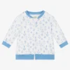 FS Baby Boys White & Blue Zip-Up Top