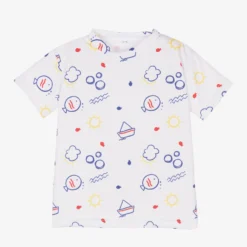 FS Baby Boys White Rash Guard Top